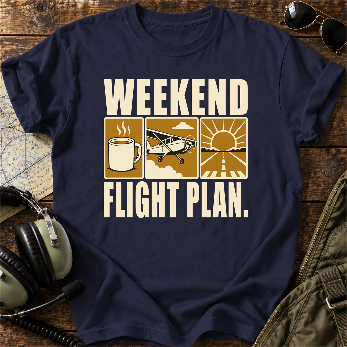 Weekend Flight Plan. T-Shirt