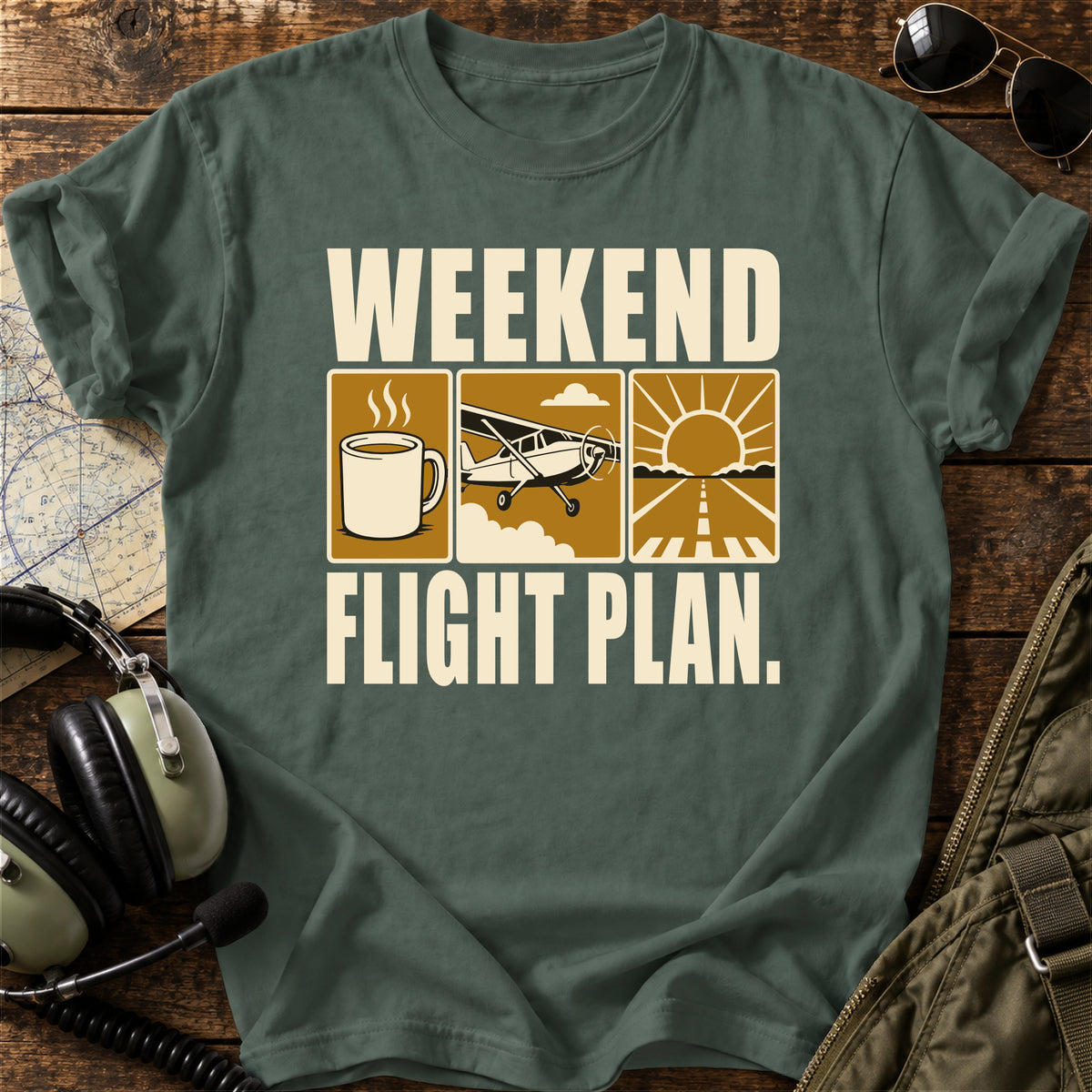 Weekend Flight Plan. T-Shirt