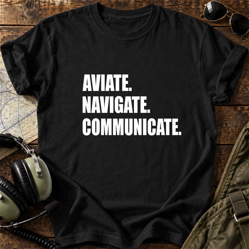 Aviate. Navigate. Communicate. T-Shirt