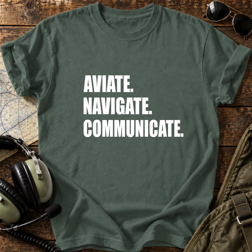 Aviate. Navigate. Communicate. T-Shirt