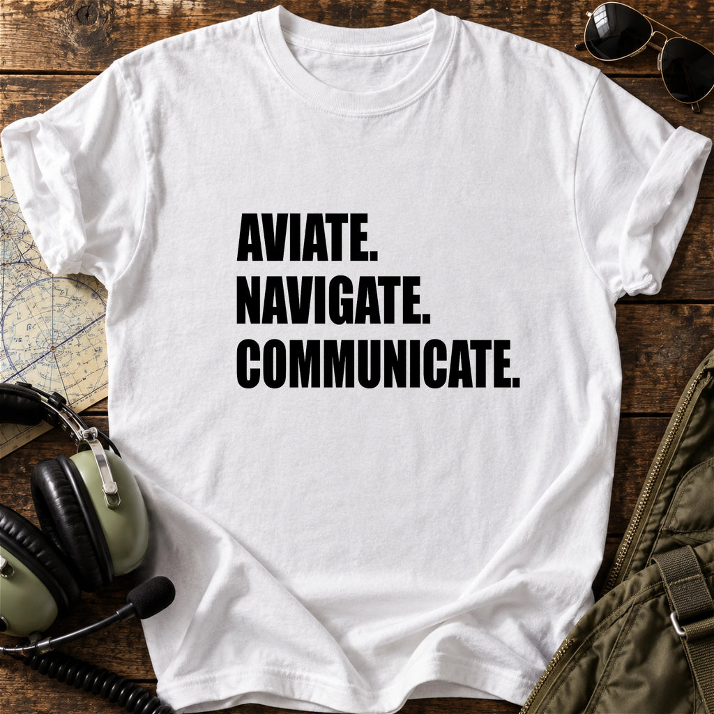 Aviate. Navigate. Communicate. T-Shirt
