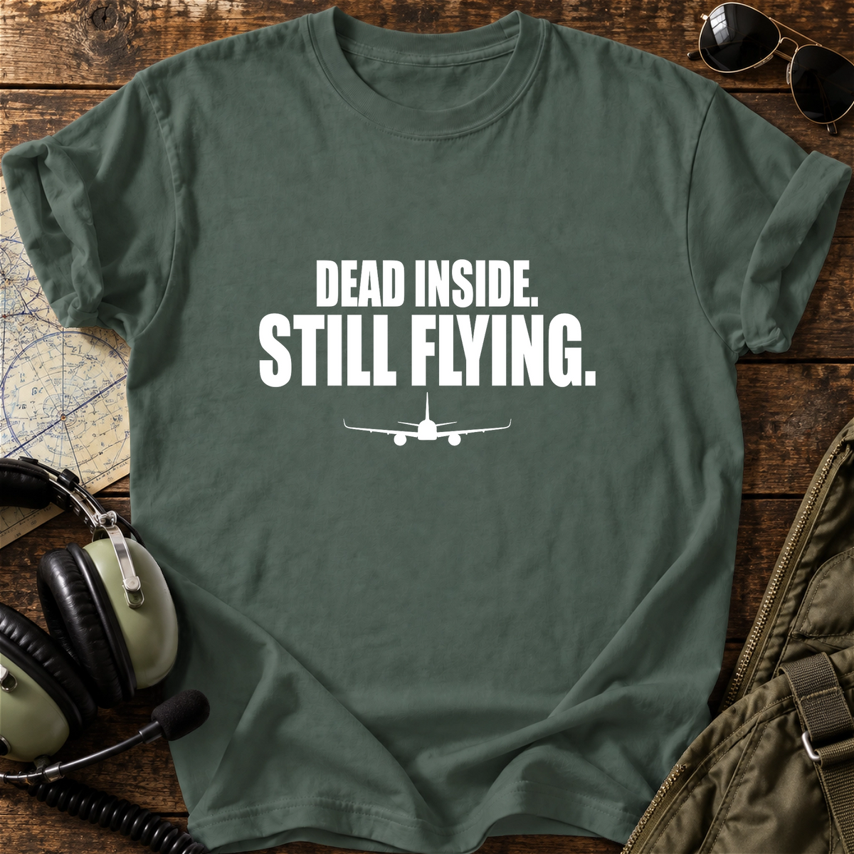 Dead Inside. Still Flying. T-Shirt