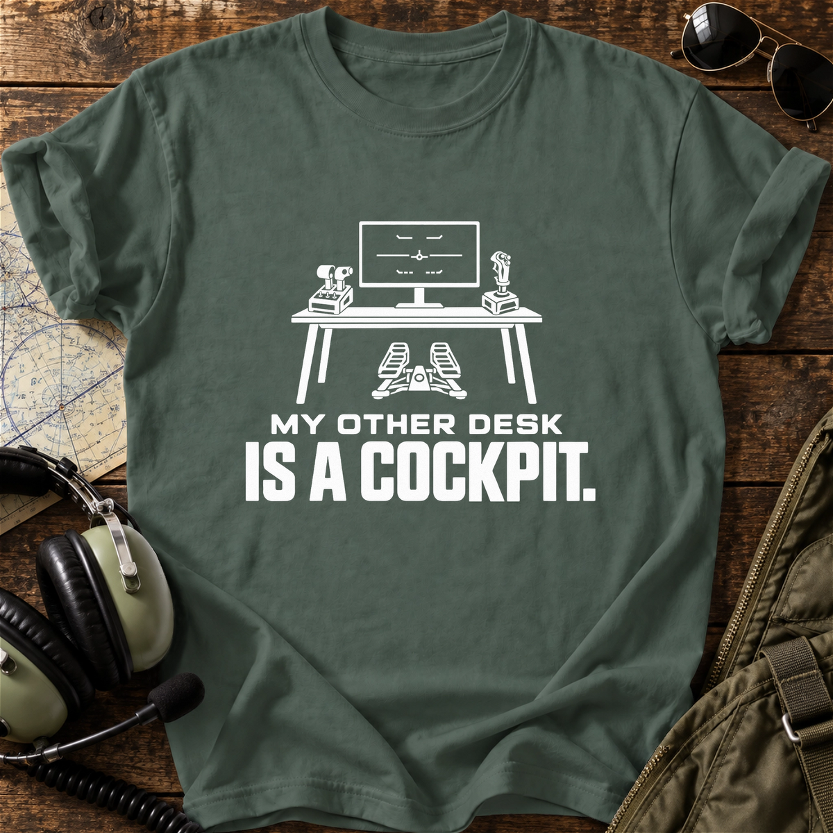 My Other Desk Is a Cockpit T-Shirt