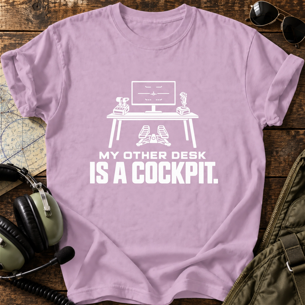 My Other Desk Is a Cockpit T-Shirt