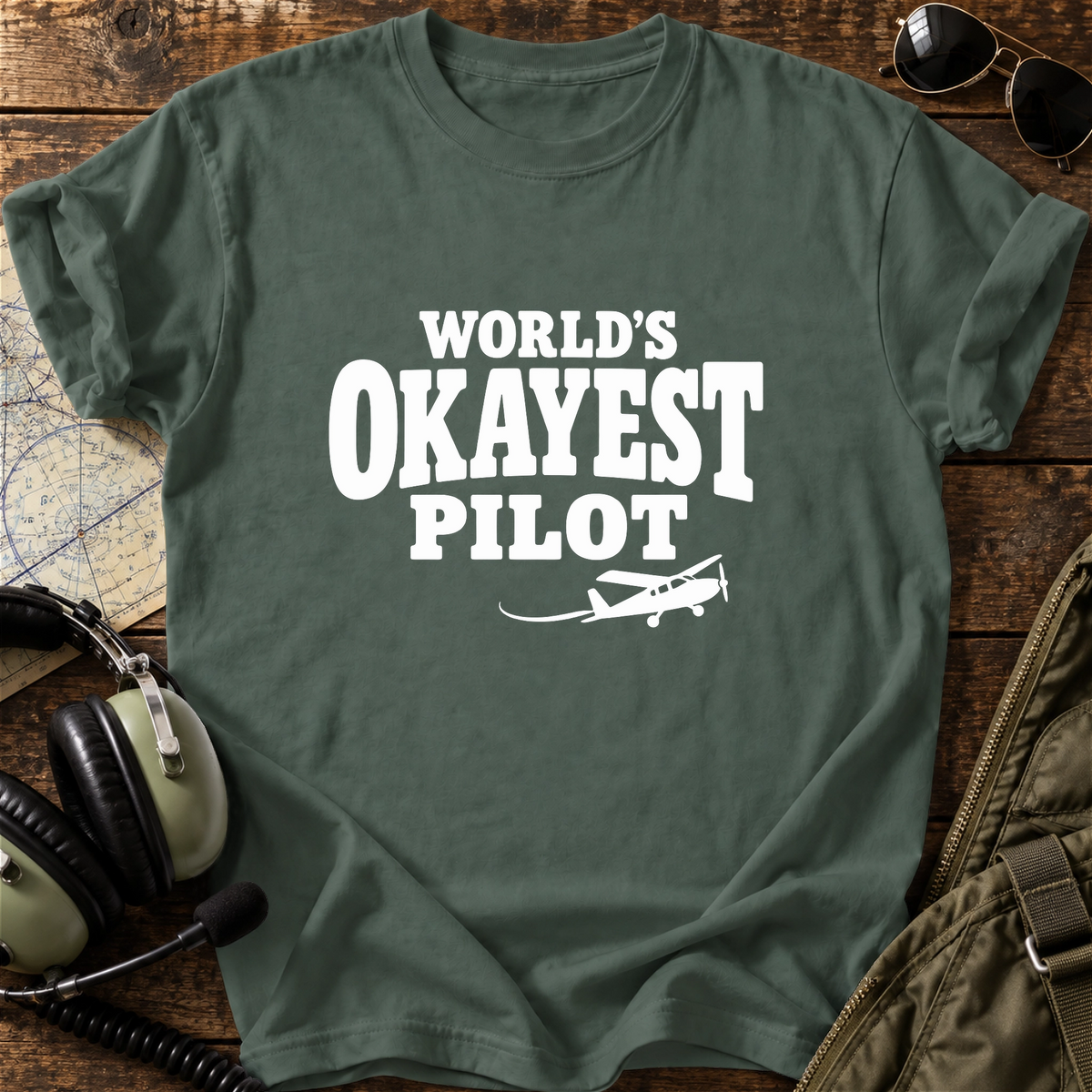 World’s Okayest Pilot T-Shirt
