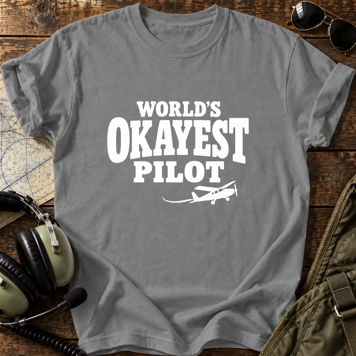 World’s Okayest Pilot T-Shirt