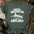 Easily Distracted by Airplanes T-Shirt